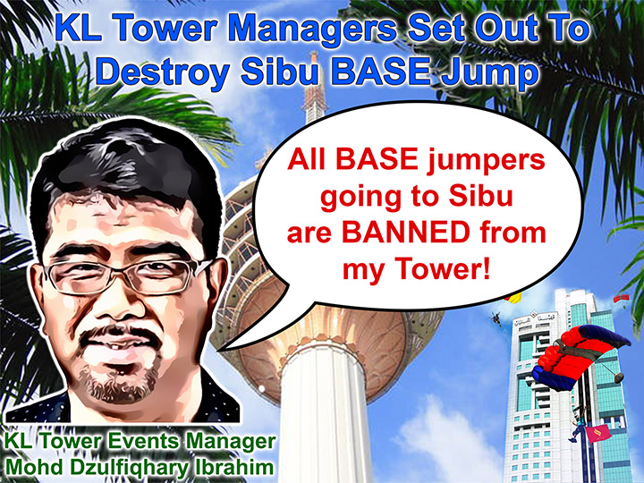 Sibu BASE jump requests ban of Sibu participants